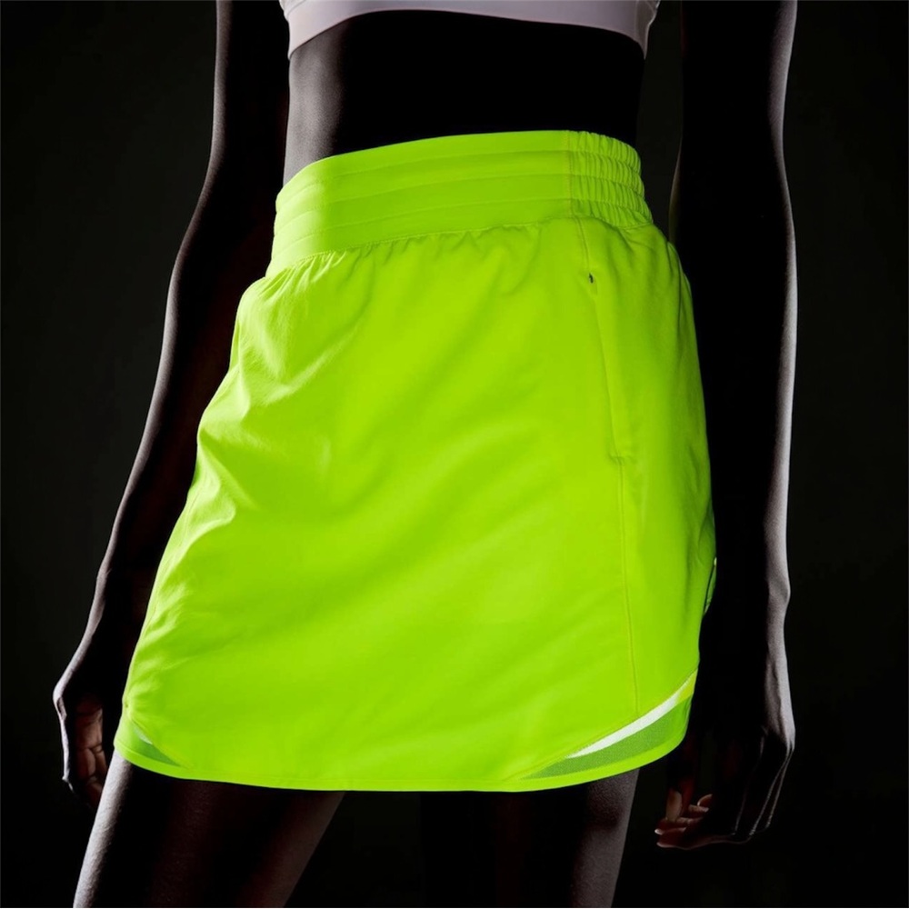 Lululemon Hotty Hot High-Rise Skirt *Long•Highlight Yellow - Picture 3 of 15